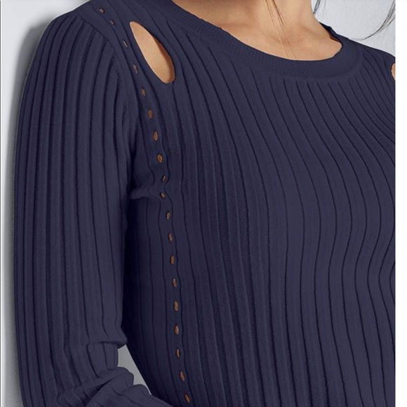 VENUS Ribbed Cutout Sweater，NWOT, size M - Picture 2 of 10